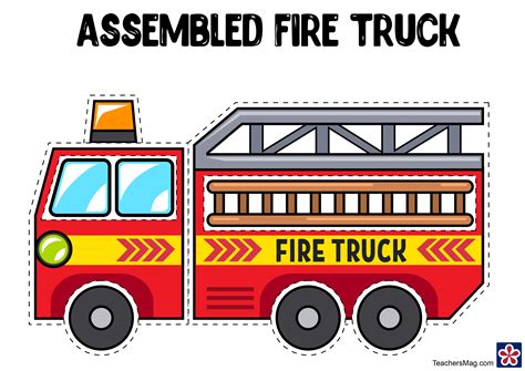 Fire Truck Craft Printable